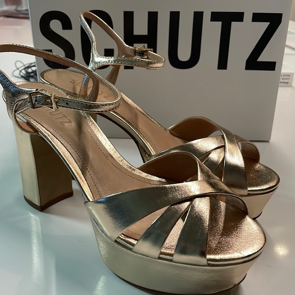 SCHUTZ Keefa Platform Sandal - Size 8.5